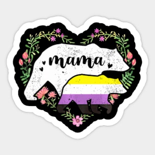 LGBTQ Mama Bear Non Binary Gay Equal Rights Sticker